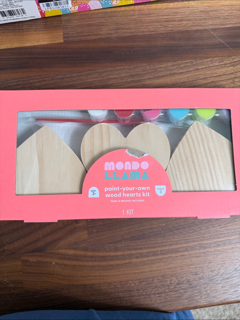 Mondo Llama Paint-Your-Own Wood Hearts Kit